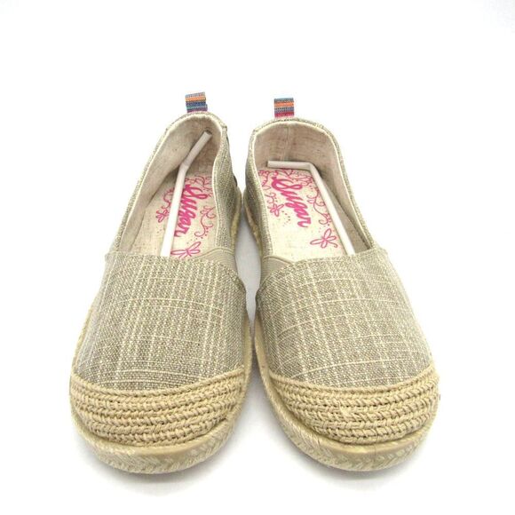 Sugar Womens Evermore Slip-On Espadrille Flats in Cream Sz 8 - Picture 3 of 9